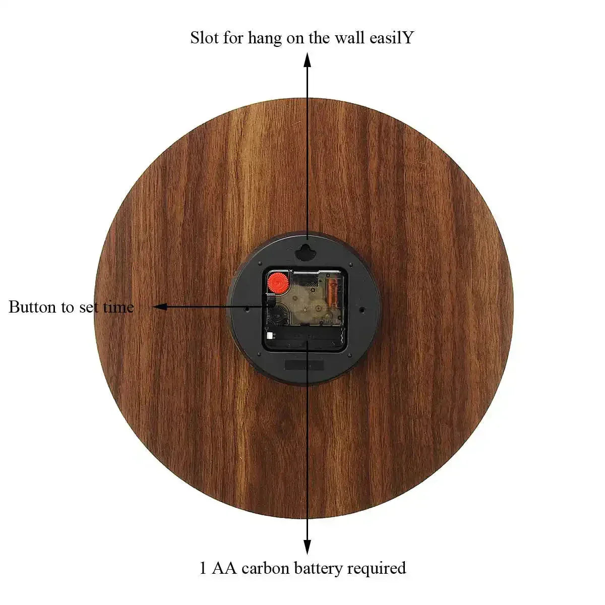 Mogendo | Glowtic Illuminating Wall Clock | Wood Design | Silent | Night Light | Nordic Style | Gift Idea