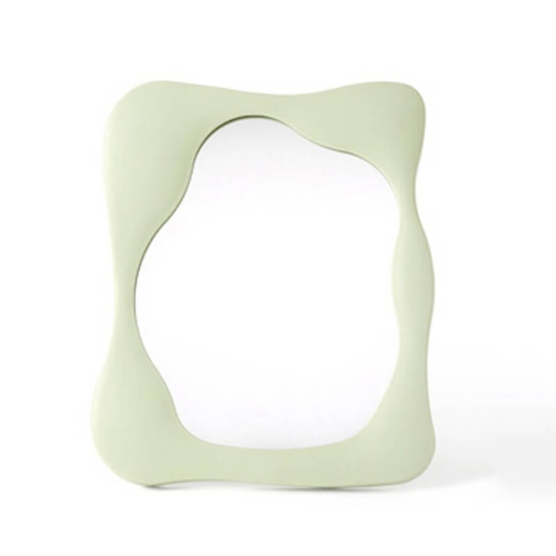 Mogendo | Squiggly Makeup Mirror Green Rectangular