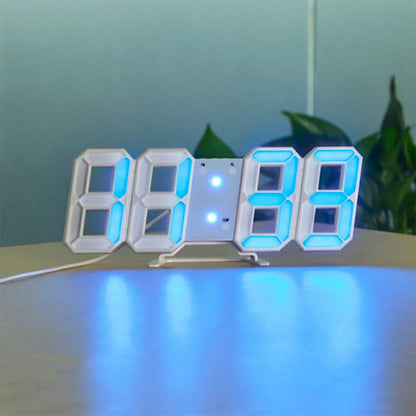 Mogendo | LumiSync 3D LED Wall Clock – Modern Digital Clock with Dimmer Lighting