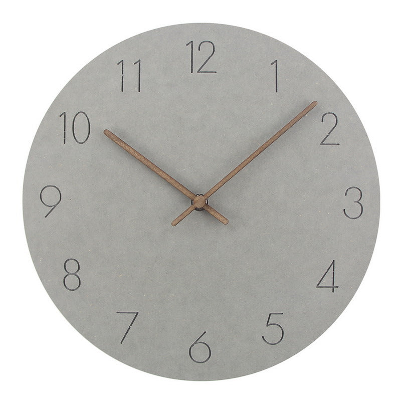 Mogendo | Minimalistic Nordic Wall Decoration - Quiet Clock 29 cm Gray