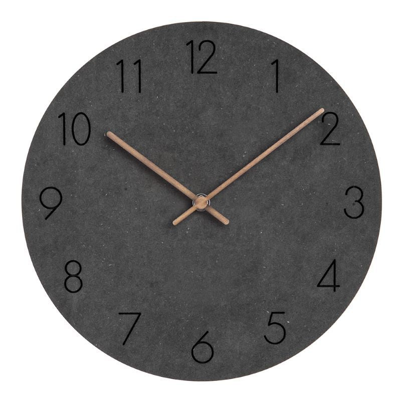 Mogendo | Minimalistic Nordic Wall Decoration - Quiet Clock 29 cm Dark