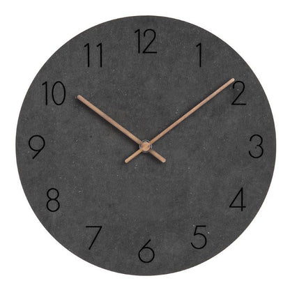 Mogendo | Minimalistic Nordic Wall Decoration - Quiet Clock 29 cm Dark
