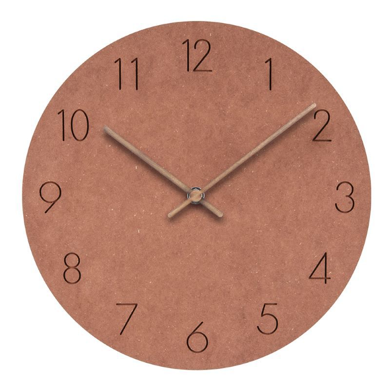 Mogendo | Minimalistic Nordic Wall Decoration - Quiet Clock 29 cm Orange