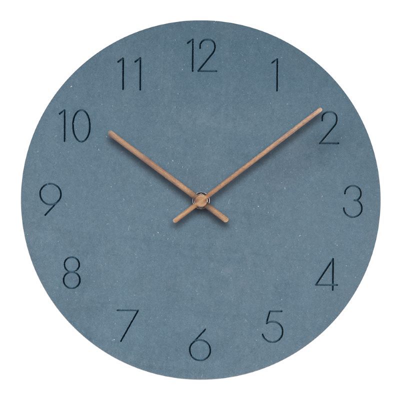 Mogendo | Minimalistic Nordic Wall Decoration - Quiet Clock 29 cm Blue is a color that is often associated with the sky and the sea. It represents calmness, peace, and trust. In many cultures, blue is also associated with wisdom and stability.
