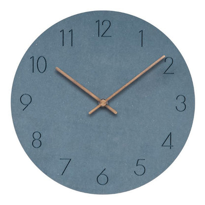 Mogendo | Minimalistic Nordic Wall Decoration - Quiet Clock 29 cm Blue is a color that is often associated with the sky and the sea. It represents calmness, peace, and trust. In many cultures, blue is also associated with wisdom and stability.