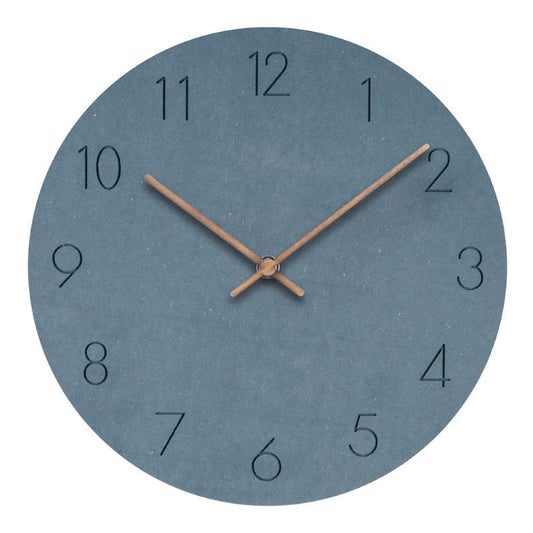 Mogendo | Minimalistic Nordic Wall Decoration - Quiet Clock 29 cm Blue is a color that is often associated with the sky and the sea. It represents calmness, peace, and trust. In many cultures, blue is also associated with wisdom and stability.
