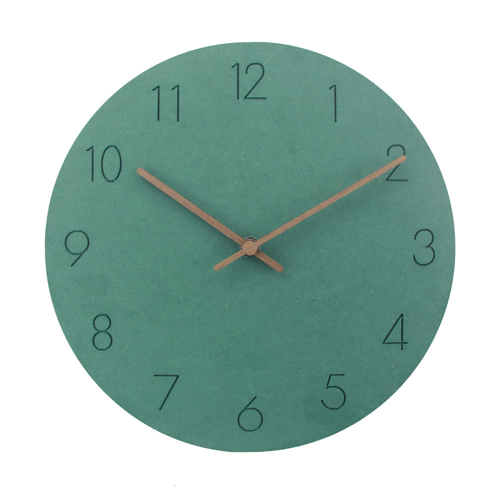 Mogendo | Minimalistic Nordic Wall Decoration - Quiet Clock 29 cm Green
