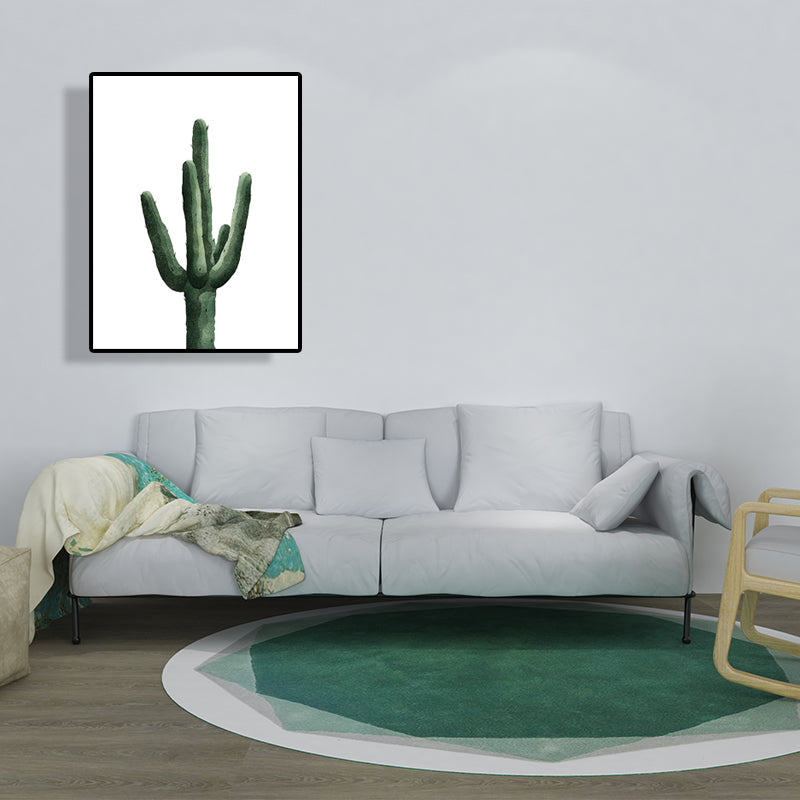 Mogendo | Tropical Plant Cactus Wall Decoration Green Texture Surface Canvas Print for Living Room Green Design 2