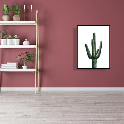 Mogendo | Tropical Plant Cactus Wall Decoration Green Texture Surface Canvas Print for Living Room
