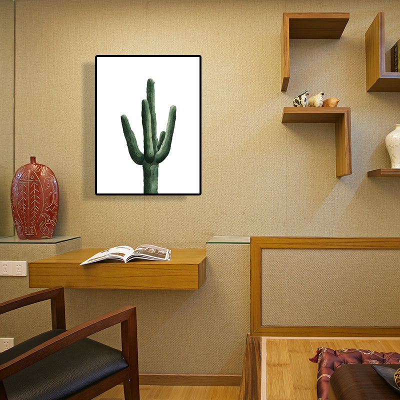 Mogendo | Tropical Plant Cactus Wall Decoration Green Texture Surface Canvas Print for Living Room