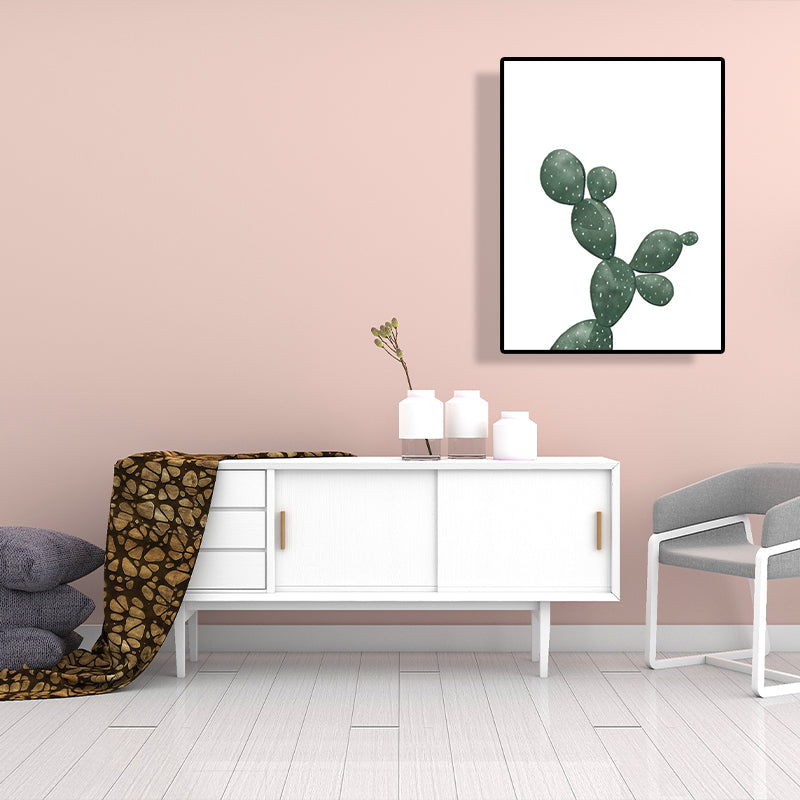 Mogendo | Tropical Plant Cactus Wall Decoration Green Texture Surface Canvas Print for Living Room