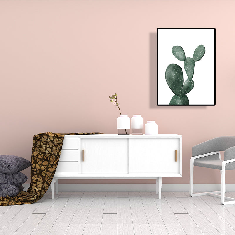 Mogendo | Tropical Plant Cactus Wall Decoration Green Texture Surface Canvas Print for Living Room