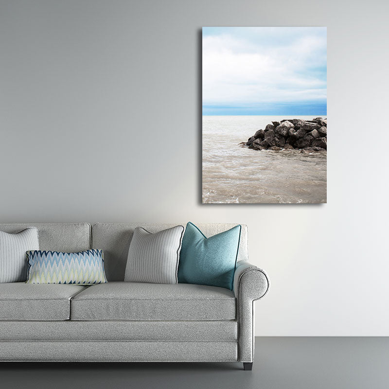 Mogendo | Textured Landscape Art Print Tropical Canvas Wall Decoration for Living Room