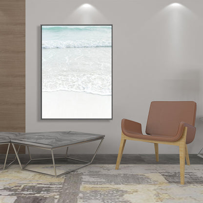 Mogendo | Beige Sea-water Wall Decoration Tropical Style Texture Canvas Print for Dining Room Beige