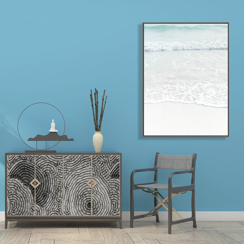 Mogendo | Beige Sea-water Wall Decoration Tropical Style Texture Canvas Print for Dining Room