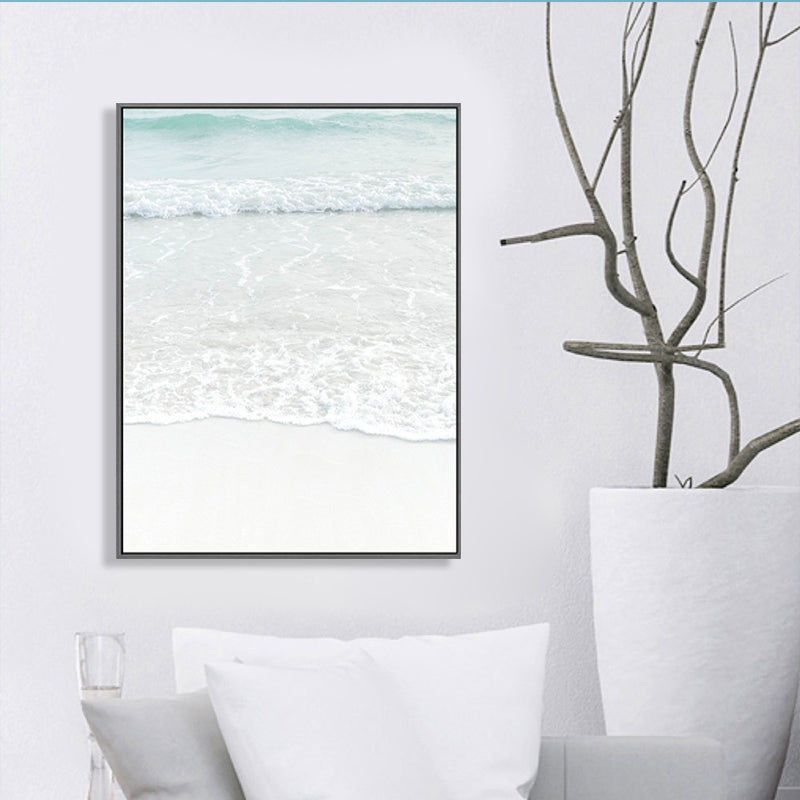 Mogendo | Beige Sea-water Wall Decoration Tropical Style Texture Canvas Print for Dining Room