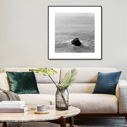 Mogendo | Dark Photography Seascape Art Print Textured Contemporary Living Room Furniture Wall Decor