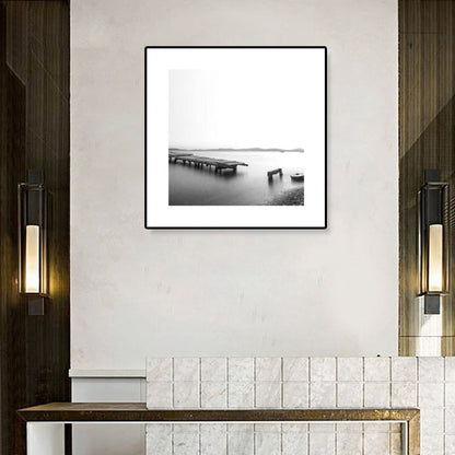 Mogendo | Dark Photography Seascape Art Print Textured Contemporary Living Room Furniture Wall Decor