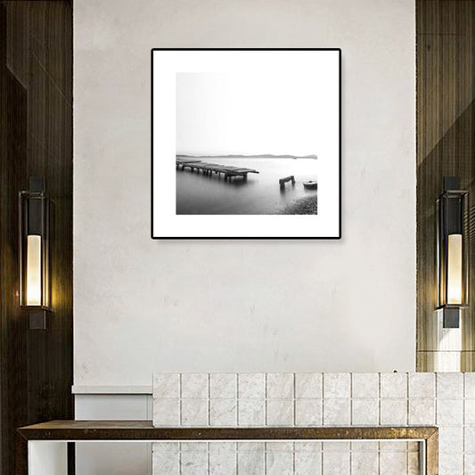 Mogendo | Dark Photography Seascape Art Print Textured Contemporary Living Room Furniture Wall Decor