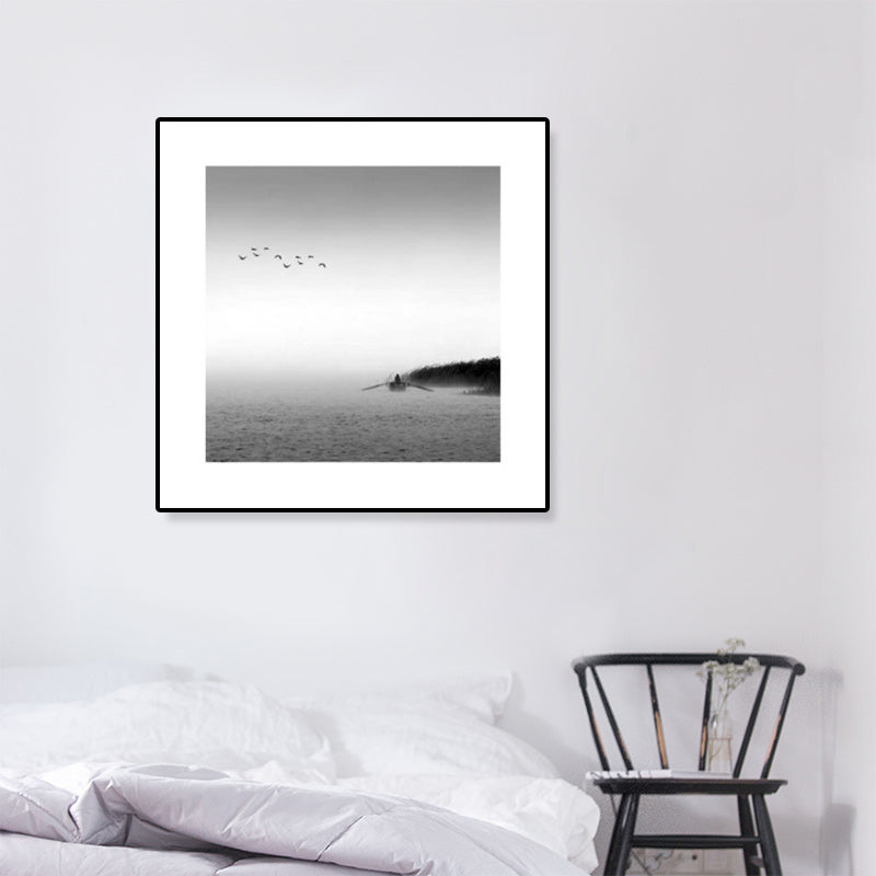 Mogendo | Dark Photography Seascape Art Print Textured Contemporary Living Room Furniture Wall Decor