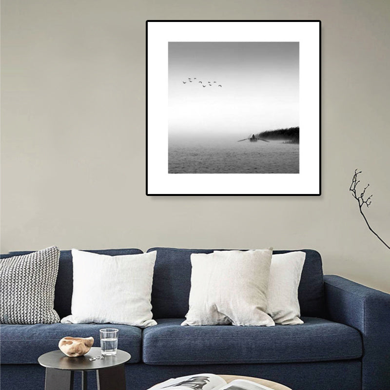 Mogendo | Dark Photography Seascape Art Print Textured Contemporary Living Room Furniture Wall Decor