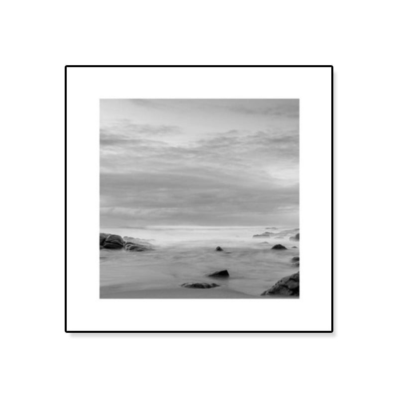 Mogendo | Dark Photography Seascape Art Print Textured Contemporary Living Room Furniture Wall Decor