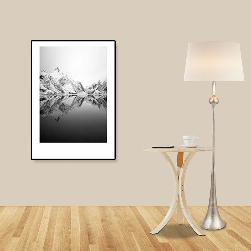 Mogendo | Tropical Rocky Bay Seascape Canvas Print Dark Color Texture Wall Art for the Living Room