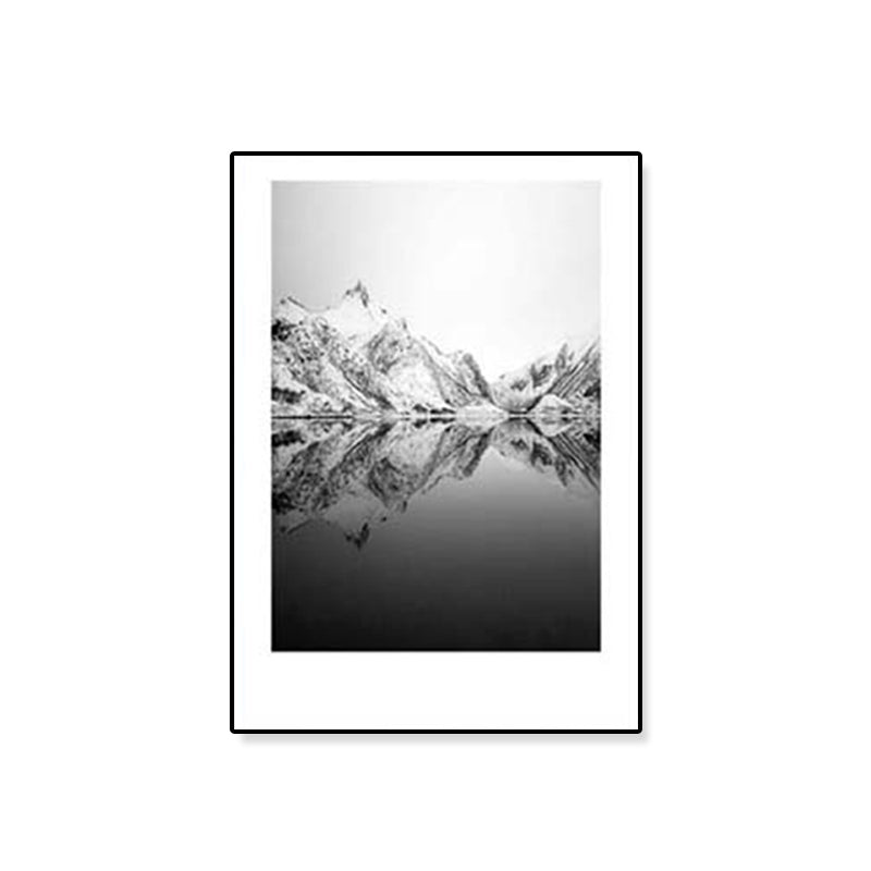 Mogendo | Tropical Rocky Bay Seascape Canvas Print Dark Color Texture Wall Art for the Living Room
