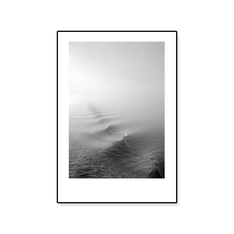 Mogendo | Tropical Rocky Bay Seascape Canvas Print Dark Color Texture Wall Art for the Living Room