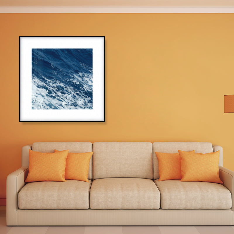 Mogendo | Seascape Ocean Water Wall Art Tropics Textured Canvas in Blue for Home Interior