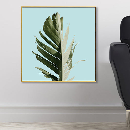Mogendo | Banana Leaf Canvas Tropics Aesthetics Botanics Wall Art Print in Green for Bedroom