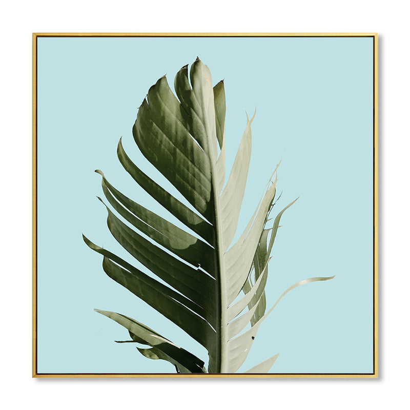 Mogendo | Banana Leaf Canvas Tropics Aesthetics Botanics Wall Art Print in Green for Bedroom