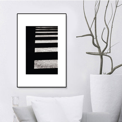 Mogendo | Textured Ocean Surface Wall Art Tropical Canvas Print for Home Decor, Multiple Sizes Black
