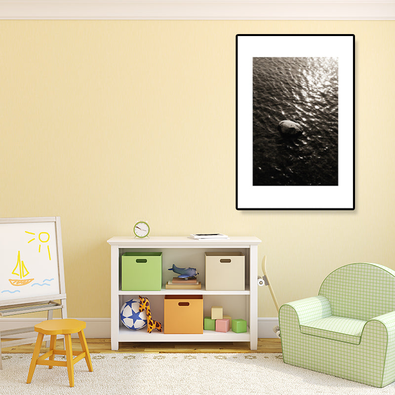 Mogendo | Textured Ocean Surface Wall Art Tropical Canvas Print for Home Decor, Multiple Sizes Brown