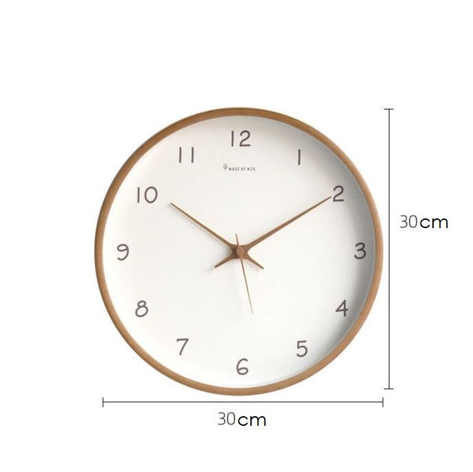Mogendo | Simple analog solid wood wall clock for home – timeless and elegant!