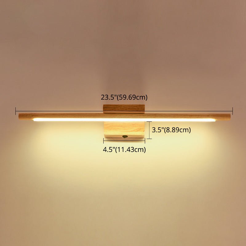 Mogendo | Wood LED Wall-Mounted Lighting Simplicity Residence Wall Lamp Lights for Bathroom