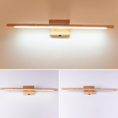Mogendo | Wood LED Wall-Mounted Lighting Simplicity Residence Wall Lamp Lights for Bathroom