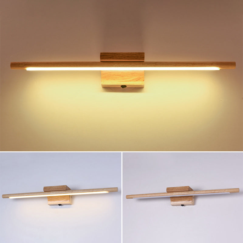 Mogendo | Wood LED Wall-Mounted Lighting Simplicity Residence Wall Lamp Lights for Bathroom
