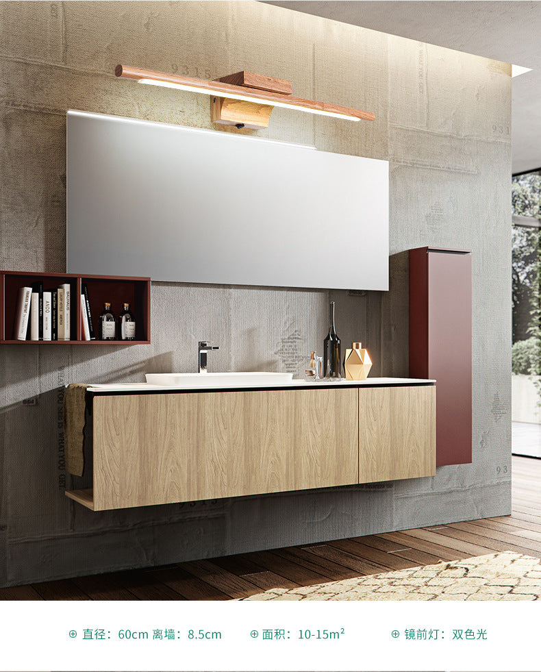 Mogendo | Wood LED Wall-Mounted Lighting Simplicity Residence Wall Lamp Lights for Bathroom