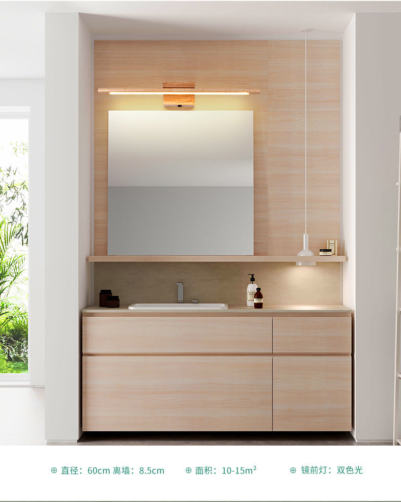 Mogendo | Wood LED Wall-Mounted Lighting Simplicity Residence Wall Lamp Lights for Bathroom