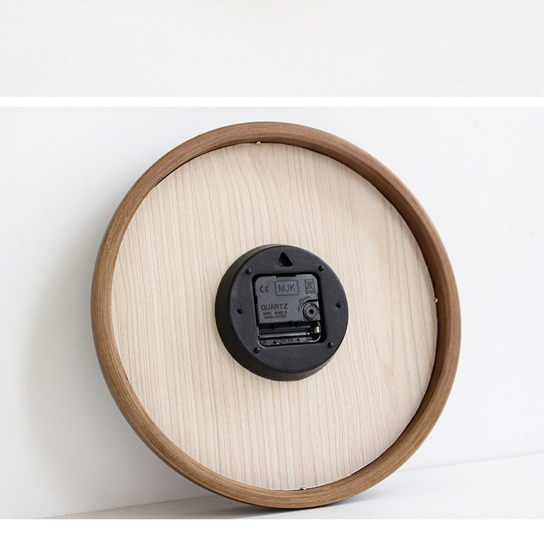 Mogendo | Natural Wooden Round Silent Wall Clock Deco Clock