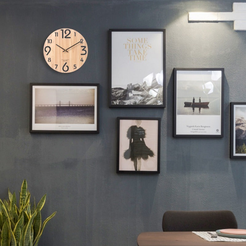Mogendo | 3D Wall Clock Made of Wood B