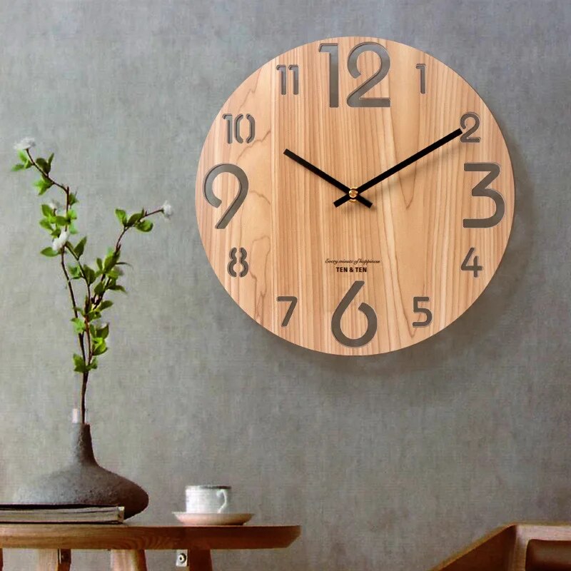 Mogendo | 3D Wall Clock Made of Wood A