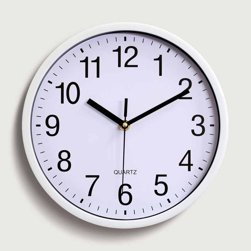 Mogendo | Classroom Children's Room Silent Wall Clock 10 Inch White