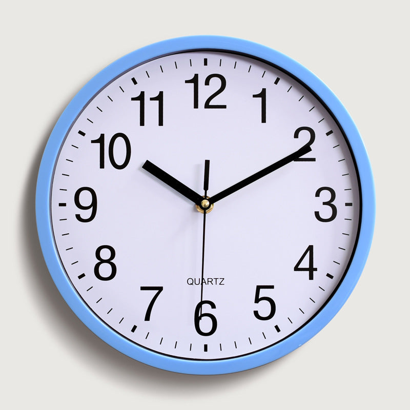 Mogendo | Classroom Children's Room Silent Wall Clock 10 Inch Blue