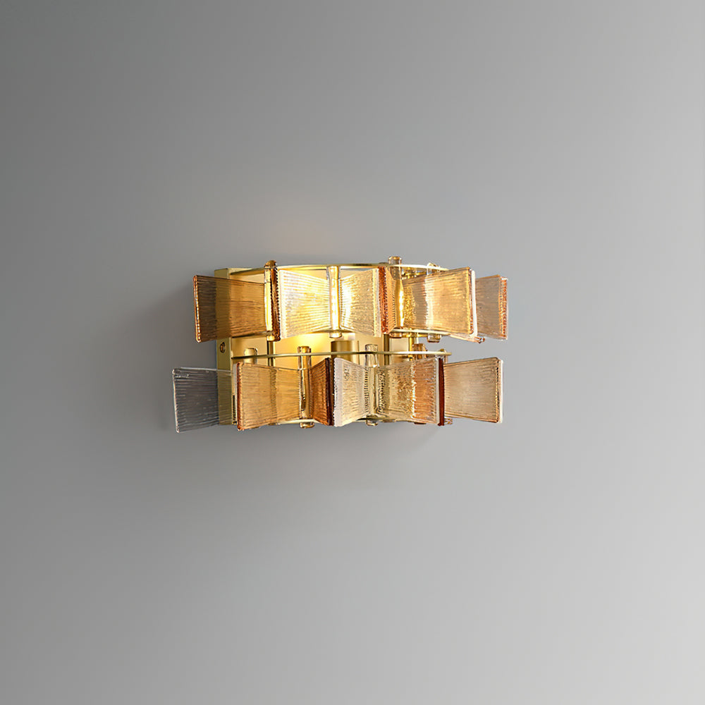 Mogendo | Celvara Wall Lamp W 25cm x H 12cm W 9.8″ x H 4.7″ Amber & Clear