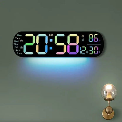 Mogendo | Digital Wall Clock Large LED Display with Remote Control Multiple colors