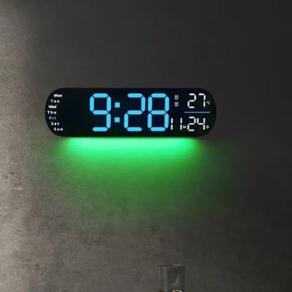 Mogendo | Digital Wall Clock Large LED Display with Remote Control