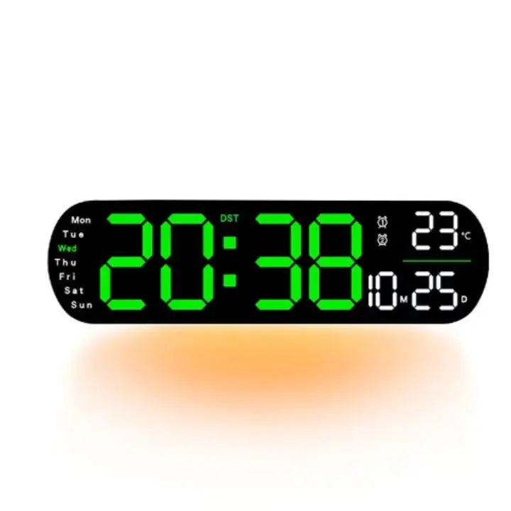 Mogendo | Digital Wall Clock Large LED Display with Remote Control