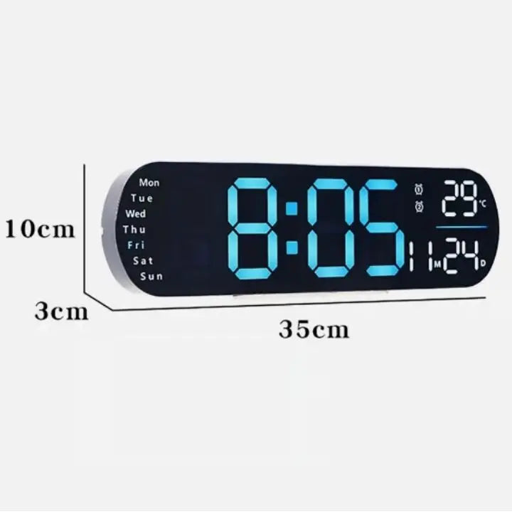 Mogendo | Digital Wall Clock Large LED Display with Remote Control